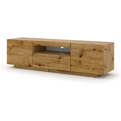 BIM FURNITURE TV Schrank - Weiß, Holz, Schwarz, Beton BIM FURNITURE TV Schrank - Weiß, Holz, Schwarz, Beton