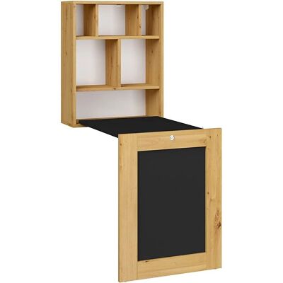 BIM Furniture Wandtisch - Klappbar, Schwarz Matt, 6 Regale - Ergonomisch, Platzsparend BIM Furniture Wandtisch - Klappbar, Schwarz Matt, 6 Regale - Ergonomisch, Platzsparend