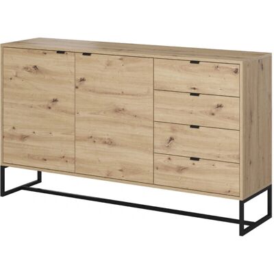 BIM FURNITURE Schwarze Eiche Nachttisch - Möbel BIM FURNITURE Schwarze Eiche Nachttisch - Möbel