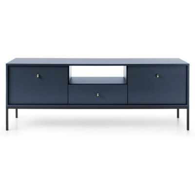 BIM FURNITURE - Moderner TV-Schrank - 153x39x56 cm - Blau Marine BIM FURNITURE - Moderner TV-Schrank - 153x39x56 cm - Blau Marine
