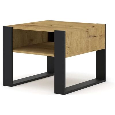 AKL FURNITURE PRIVATE Mondi Couchtisch - Moderner Schwarzer Rahmen - 60x60 cm AKL FURNITURE PRIVATE Mondi Couchtisch - Moderner Schwarzer Rahmen - 60x60 cm