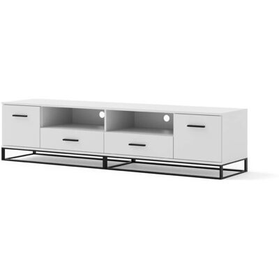 AKL FURNITURE PRIVATE Arsen Weiß Schwarz TV-Schrank - TV Schrank AKL FURNITURE PRIVATE Arsen Weiß Schwarz TV-Schrank - TV Schrank