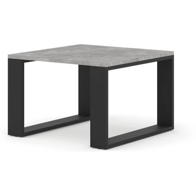 AKL FURNITURE PRIVATE Luca Hormigón y Negro - Mesa de Café - 60x60x40 cm AKL FURNITURE PRIVATE Luca Hormigón y Negro - Mesa de Café - 60x60x40 cm
