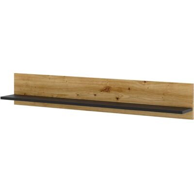 BIM FURNITURE Estantería de Pared Roble Negro - Estantería BIM FURNITURE Estantería de Pared Roble Negro - Estantería