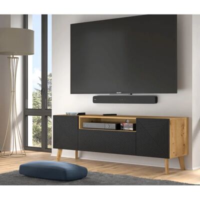 AKL FURNITURE PRIVATE Luxi - Beiger TV-Schrank - 160x42x56 cm AKL FURNITURE PRIVATE Luxi - Beiger TV-Schrank - 160x42x56 cm
