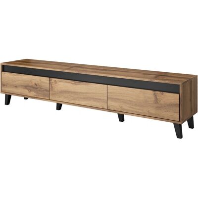 AKL FURNITURE PRIVATE Nord 185 cm - Mueble de TV - Beige y Antracita AKL FURNITURE PRIVATE Nord 185 cm - Mueble de TV - Beige y Antracita