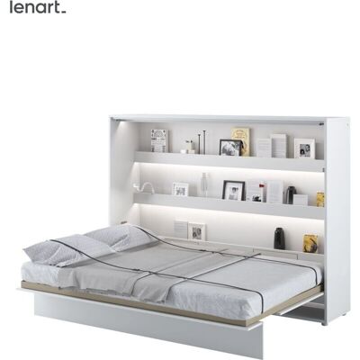 Cama abatible BIM Muebles - 211x46x157 cm - Blanco Cama abatible BIM Muebles - 211x46x157 cm - Blanco