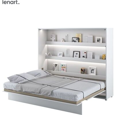 BIM MUEBLES Cama Empotrada - Blanco, 160x200 cm, Ahorro de espacio BIM MUEBLES Cama Empotrada - Blanco, 160x200 cm, Ahorro de espacio