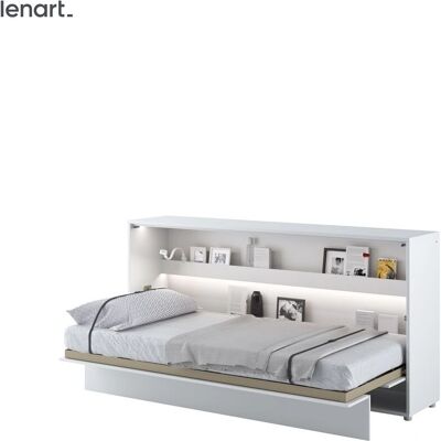 Concepto de cama empotrada AKL FURNITURE PRIVATE - Blanco Mate - Ahorro de espacio, Mecanismo Moderno Concepto de cama empotrada AKL FURNITURE PRIVATE - Blanco Mate - Ahorro de espacio, Mecanismo Moderno