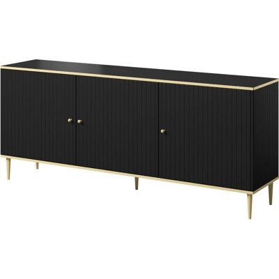 BIM FURNITURE - GLAMOUR - nero opaco oro - 180 cm - dresser BIM FURNITURE - GLAMOUR - nero opaco oro - 180 cm - dresser