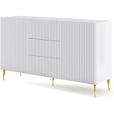 AKL FURNITURE PRIVATE RavennaB Mobile moderno bianco - 150x42x87 cm AKL FURNITURE PRIVATE RavennaB Mobile moderno bianco - 150x42x87 cm