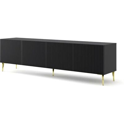 Mueble TV Furnlux RAVENNA B - 4 Compartimentos, Pies de Metal Mueble TV Furnlux RAVENNA B - 4 Compartimentos, Pies de Metal