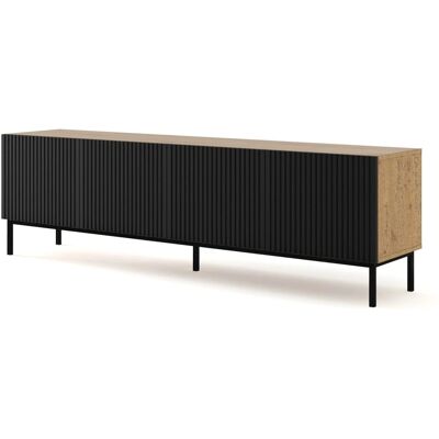 AKL FURNITURE PRIVATE RavennaB - Mueble de TV de madera de ingeniería 200x42x58cm AKL FURNITURE PRIVATE RavennaB - Mueble de TV de madera de ingeniería 200x42x58cm