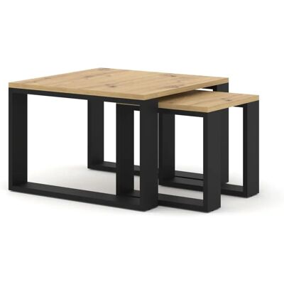 AKL FURNITURE PRIVATE Duo Beige y Negro - Mesa de Café AKL FURNITURE PRIVATE Duo Beige y Negro - Mesa de Café