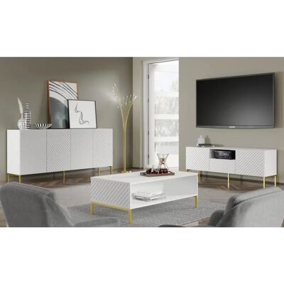 Mueble de TV AKL FURNITURE PRIVATE Surf 150x42x56 cm - Mueble de TV Mueble de TV AKL FURNITURE PRIVATE Surf 150x42x56 cm - Mueble de TV