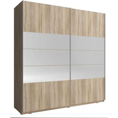 BIM FURNITURE - Mika I 150 - Roble Sonoma - Espejo - Armario BIM FURNITURE - Mika I 150 - Roble Sonoma - Espejo - Armario