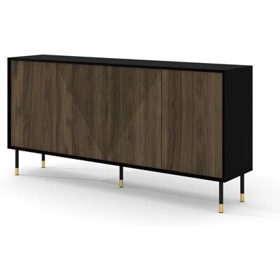 Petits-Meubles Woody Brauner Geometrischer Buffetschrank - 4 Türen Petits-Meubles Woody Brauner Geometrischer Buffetschrank - 4 Türen