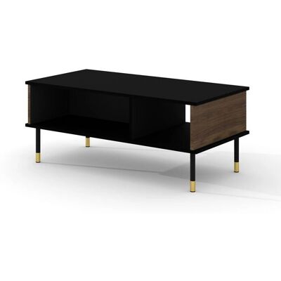 Petits Meubles Rani 110cm Couchtisch - Dunkelholz & Schwarz Petits Meubles Rani 110cm Couchtisch - Dunkelholz & Schwarz