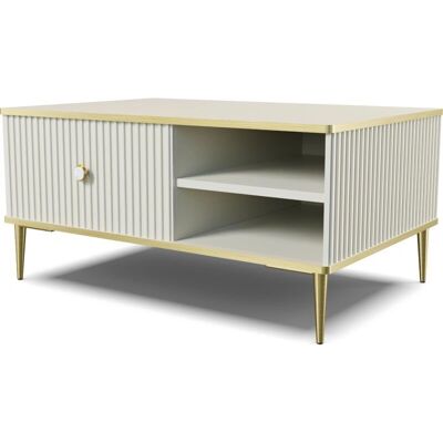 Tavolino PETRA - Intagliato, dettagli dorati - 90x60cm - Tavolino Tavolino PETRA - Intagliato, dettagli dorati - 90x60cm - Tavolino