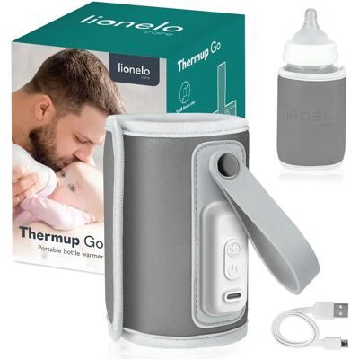 Lionelo Care Thermup Go Chauffe-biberon Gris Argent - Chauffe-biberon - Publicité Lionelo Care Thermup Go Chauffe-biberon Gris Argent - Chauffe-biberon - Publicité