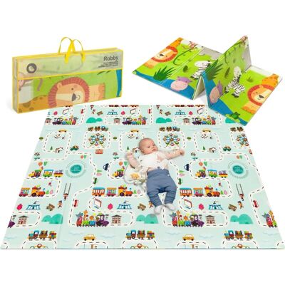 Lionelo Robby - Große faltbare doppelseitige Spielmatte - 200x180 cm Lionelo Robby - Große faltbare doppelseitige Spielmatte - 200x180 cm