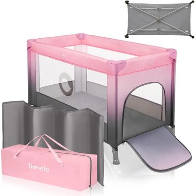 Lettino da viaggio Lionelo Stefi Ombre Rosa - Lettino da viaggio Lettino da viaggio Lionelo Stefi Ombre Rosa - Lettino da viaggio