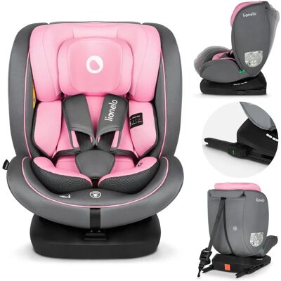 Lionelo Pink Bastiaan i-Size Car Seat - 40-150cm Lionelo Pink Bastiaan i-Size Car Seat - 40-150cm
