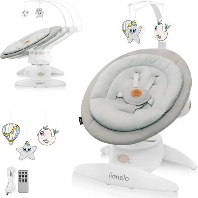 LIONELO Mell Dětské houpačka a otočné sedadlo - Baby Bouncer & Swivel Seat LIONELO Mell Dětské houpačka a otočné sedadlo - Baby Bouncer & Swivel Seat