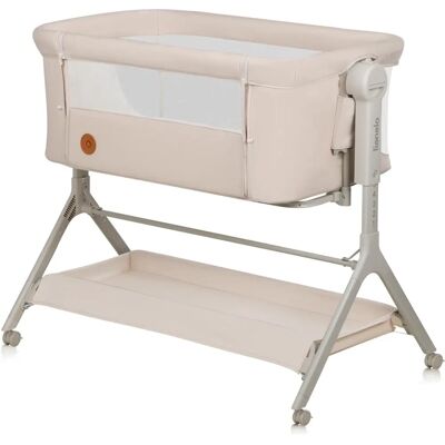 Lionelo Baby Co-Sleeper & Cot - Beige Sand - Adjustable & Mobile Lionelo Baby Co-Sleeper & Cot - Beige Sand - Adjustable & Mobile
