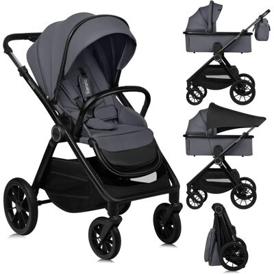 Poussette 2 en 1 Lionelo Layla - Légère, Tout-Terrain, Pliable Poussette 2 en 1 Lionelo Layla - Légère, Tout-Terrain, Pliable