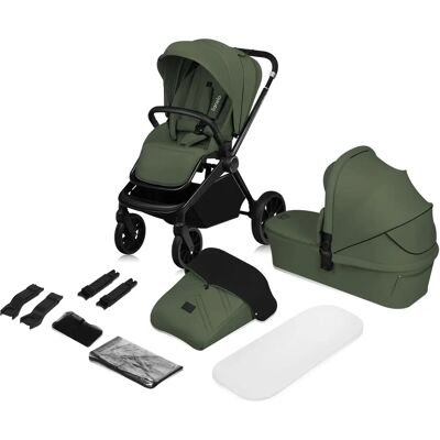 Lionelo Mika Plus 2 in 1 Passeggino Verde Oliva Lionelo Mika Plus 2 in 1 Passeggino Verde Oliva