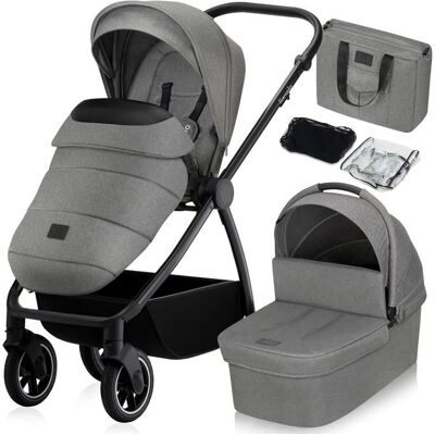 Passeggino 2 in 1 Lionelo Meril - Tutto l'anno, Navicella XL Passeggino 2 in 1 Lionelo Meril - Tutto l'anno, Navicella XL