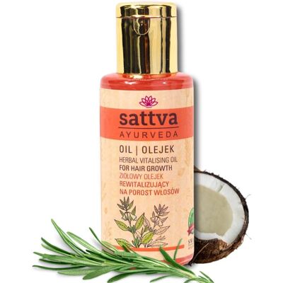 SATTVA Kräuter-Haaröl - För tillväxt & Scalp-Gesundheit SATTVA Kräuter-Haaröl - För tillväxt & Scalp-Gesundheit