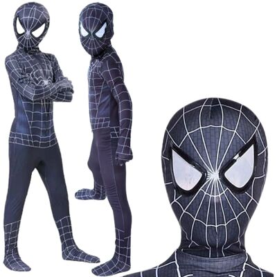 Spider-Man - Strój Spider-Man - Rozmiar 140/146 - Kolor ciemny grafit - Unisex - Kostium Spider-Man - Strój Spider-Man - Rozmiar 140/146 - Kolor ciemny grafit - Unisex - Kostium