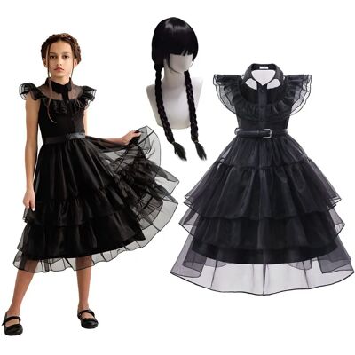 Wednesday Addams - Sukienka-Cosplay-WedAddams - Czarna Sukienka - Cosplay Wednesday Addams - Sukienka-Cosplay-WedAddams - Czarna Sukienka - Cosplay