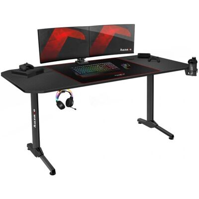 Huzaro Hero 4.7 Schwarzer Gaming-Schreibtisch - unterstützt 3 Monitore Huzaro Hero 4.7 Schwarzer Gaming-Schreibtisch - unterstützt 3 Monitore
