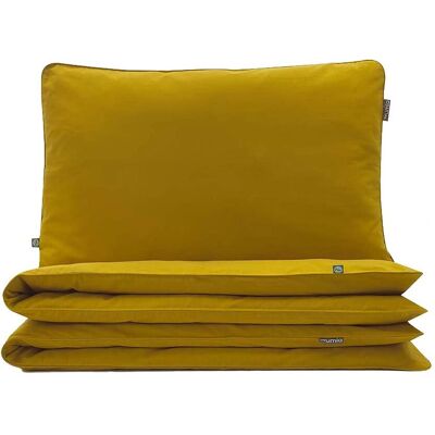 Mumla - Basic - Musztardowy - 200x220 - Zestaw pościeli Mumla - Basic - Musztardowy - 200x220 - Zestaw pościeli