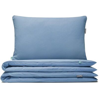 Mumla - Pościel Basic Niebieski - 90x120 + 60x40 Mumla - Pościel Basic Niebieski - 90x120 + 60x40
