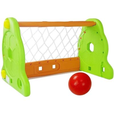 Lean Toys - Kids Football Goal - GreenOrange - Football Goal Lean Toys - Kids Football Goal - GreenOrange - Football Goal