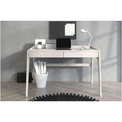 LISA - LISA - Blanc - 125x70 cm - Desk - Publicité LISA - LISA - Blanc - 125x70 cm - Desk - Publicité