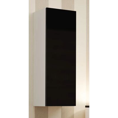 Armadio di stoccaggio Vigo 90 di Cama Meble - Bianco/Nero Lucido Armadio di stoccaggio Vigo 90 di Cama Meble - Bianco/Nero Lucido