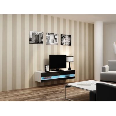 Cama MEBLE Vigo Biało/Czarny Lśniący Szafka RTV - Nowoczesne Centrum Rozrywki Cama MEBLE Vigo Biało/Czarny Lśniący Szafka RTV - Nowoczesne Centrum Rozrywki