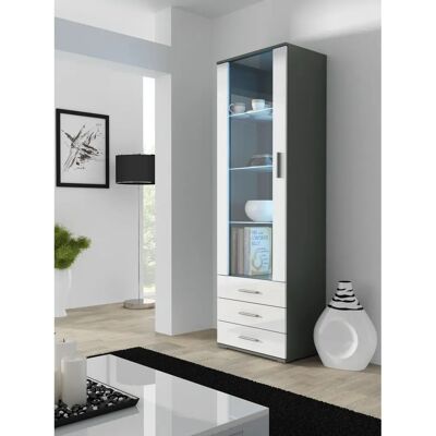 Cama SOHOWITS1 SZ/BI Grauwe/Weiß Glänzend Aufbewahrungsschrank - Storage Cabinet Cama SOHOWITS1 SZ/BI Grauwe/Weiß Glänzend Aufbewahrungsschrank - Storage Cabinet