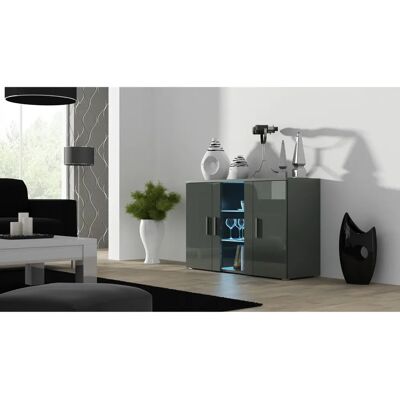 Cama Soho Grau/Grausch Gloss 120cm Sideboard - Wohnzimmeraufbewahrung Cama Soho Grau/Grausch Gloss 120cm Sideboard - Wohnzimmeraufbewahrung
