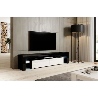 Cama TORO200 CZ/BI TV-Ständer - Modern, Schwarz/Weiß Glanz Cama TORO200 CZ/BI TV-Ständer - Modern, Schwarz/Weiß Glanz