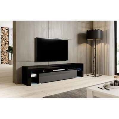 Cama Meble Cama Toro 200 Schwarz/Grau Glänzend - TV-Schrank Cama Meble Cama Toro 200 Schwarz/Grau Glänzend - TV-Schrank