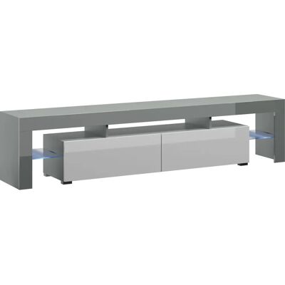 Cama Meble Toro200 Grau/Weiß Hochglanz TV-Schrank - TV-Schrank Cama Meble Toro200 Grau/Weiß Hochglanz TV-Schrank - TV-Schrank