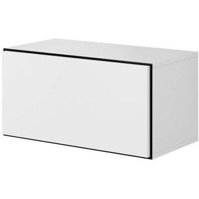 Armadio di stoccaggio bianco/nero Cama - Capacità totale - Armadio Armadio di stoccaggio bianco/nero Cama - Capacità totale - Armadio