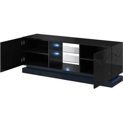 Cama QIU 160 Schwarzer TV-Schrank - TV Schrank Cama QIU 160 Schwarzer TV-Schrank - TV Schrank