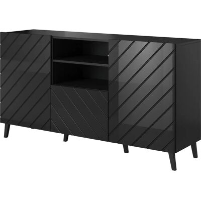 Cama KOM150 CZ Gloss Black/Black - Kommode Cama KOM150 CZ Gloss Black/Black - Kommode